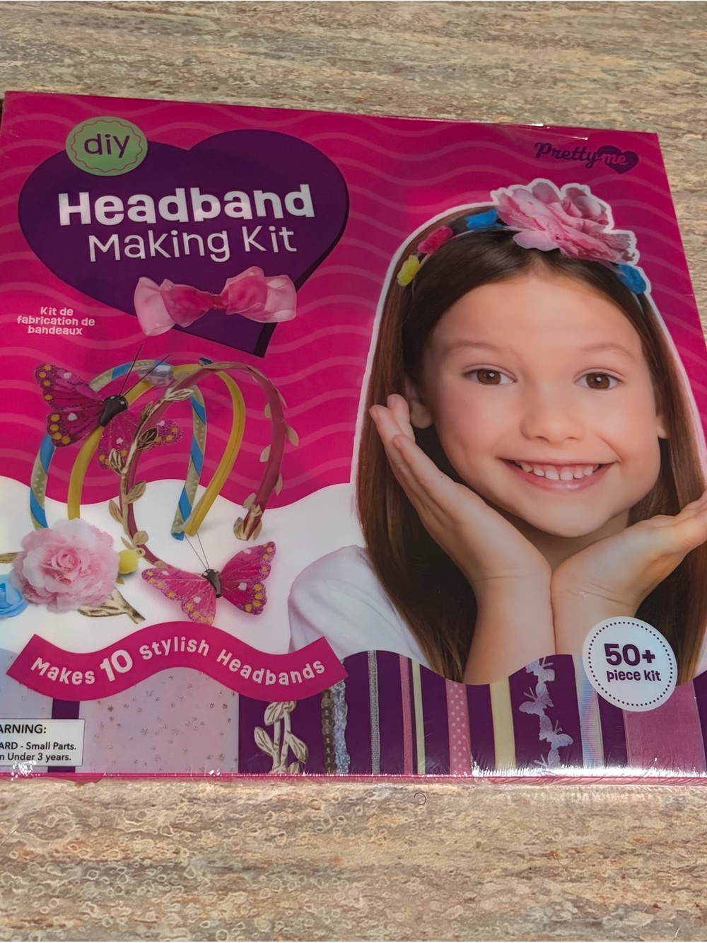 Pretty Me DIY Headband Making Kit - Pink Floral. Make 10 headbands